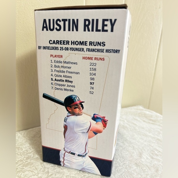 NWT 2023 Hometown Series Austin Riley Atlanta Braves Mississippi Bobblehead - Picture 2 of 8